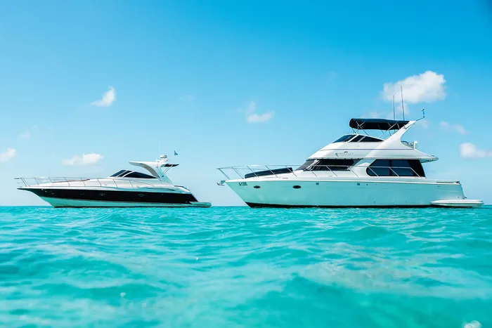 Eden Luca Blue & Red, Side by Side at the Waterline